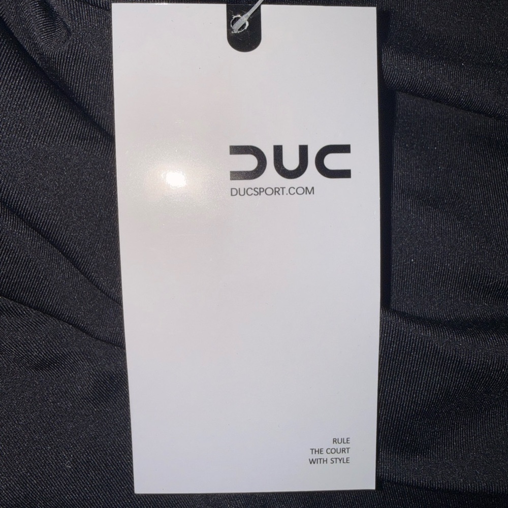 NWT DUC Women's Kourtney Skirt Black with White Built In Shorts original $60 - Picture 6 of 9